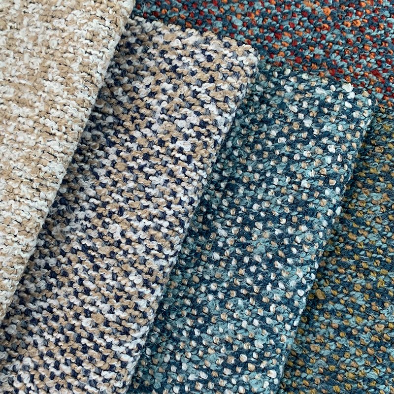 100% Polyester Sofa Material Home Textile Upholstery Fabric Linen Cotton Vintage Fabric for Living Room Furniture