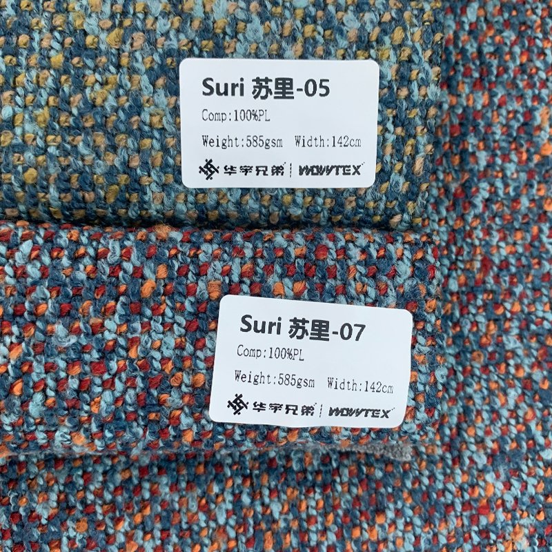 100% Polyester Sofa Material Home Textile Upholstery Fabric Linen Cotton Vintage Fabric for Living Room Furniture