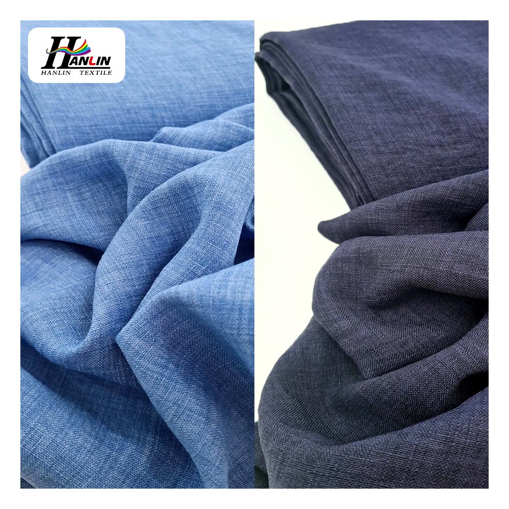 professional custom Wear-resistant woven polyester linen fabric polyester fabric for suit clothing