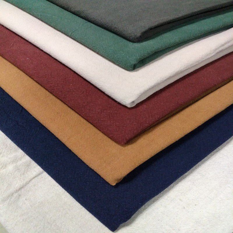 Free Sample Stock Lot 100% Linen Cotton Bamboo Organic Soft Digital Fabric Printing for Garment Linen Napkins Curtains for Girls