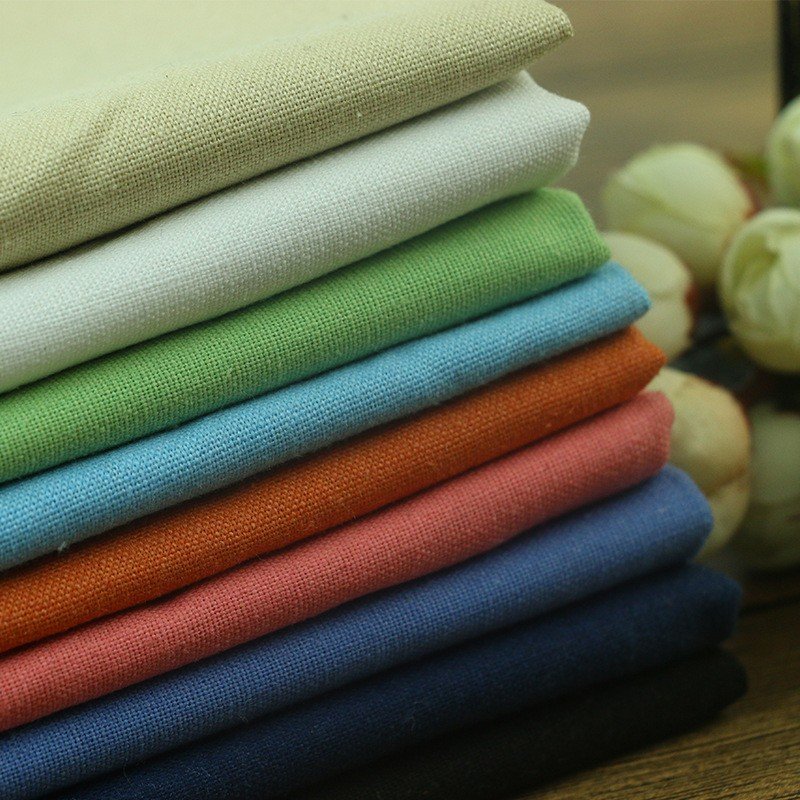 Free Sample Stock Lot 100% Linen Cotton Bamboo Organic Soft Digital Fabric Printing for Garment Linen Napkins Curtains for Girls