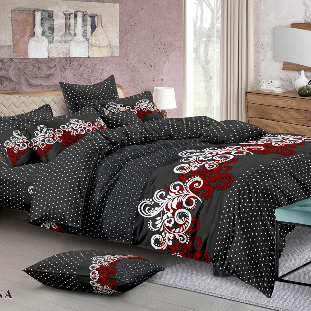100 polyester fabric 3D print fabric Brushed microfiber bed sheet set for home textile bedding bed cover fabric wholesaler