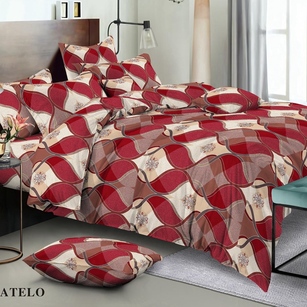 100 polyester fabric 3D print fabric Brushed microfiber bed sheet set for home textile bedding bed cover fabric wholesaler