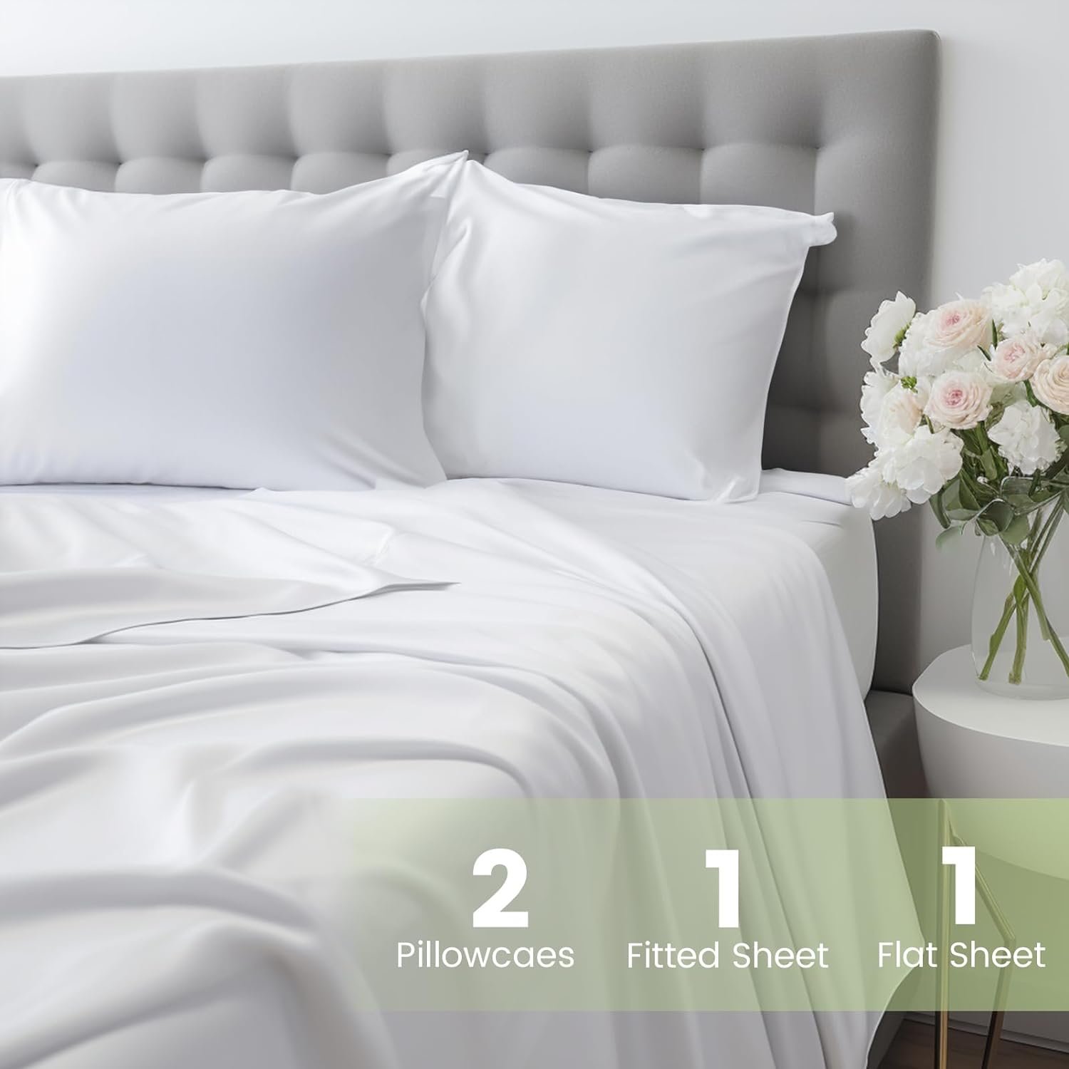 Cloudland Bamboo Collection Bed Sheet Bamboo Sheets Organic Bamboo Bedding Sheet Set Queen Size