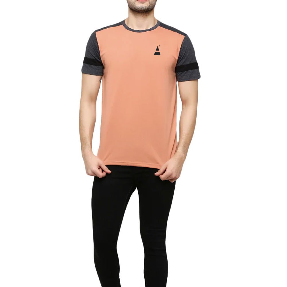 Custom Made Men's O-Neck T-Shirt Plus Size Light Breathable Bamboo Knitted Fabric Wholesale Price Customized Short Sleeve Print