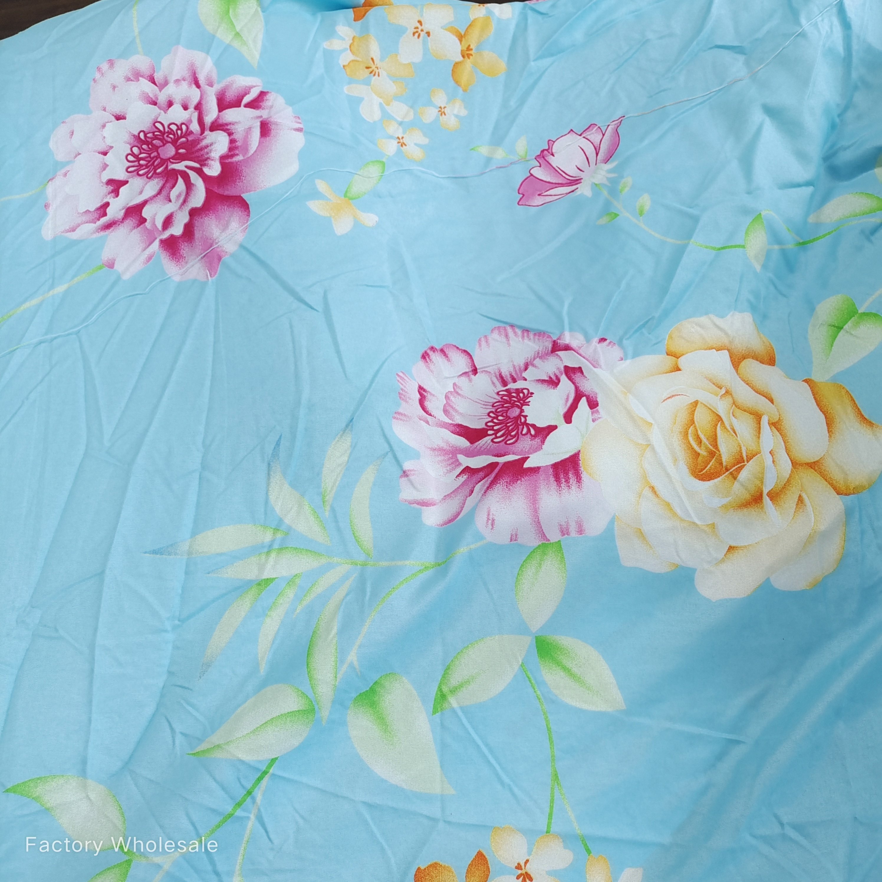 Floral disperse twill 100% polyester material changxing microfiber 3d printed woven printed fabric for quilting and comforters