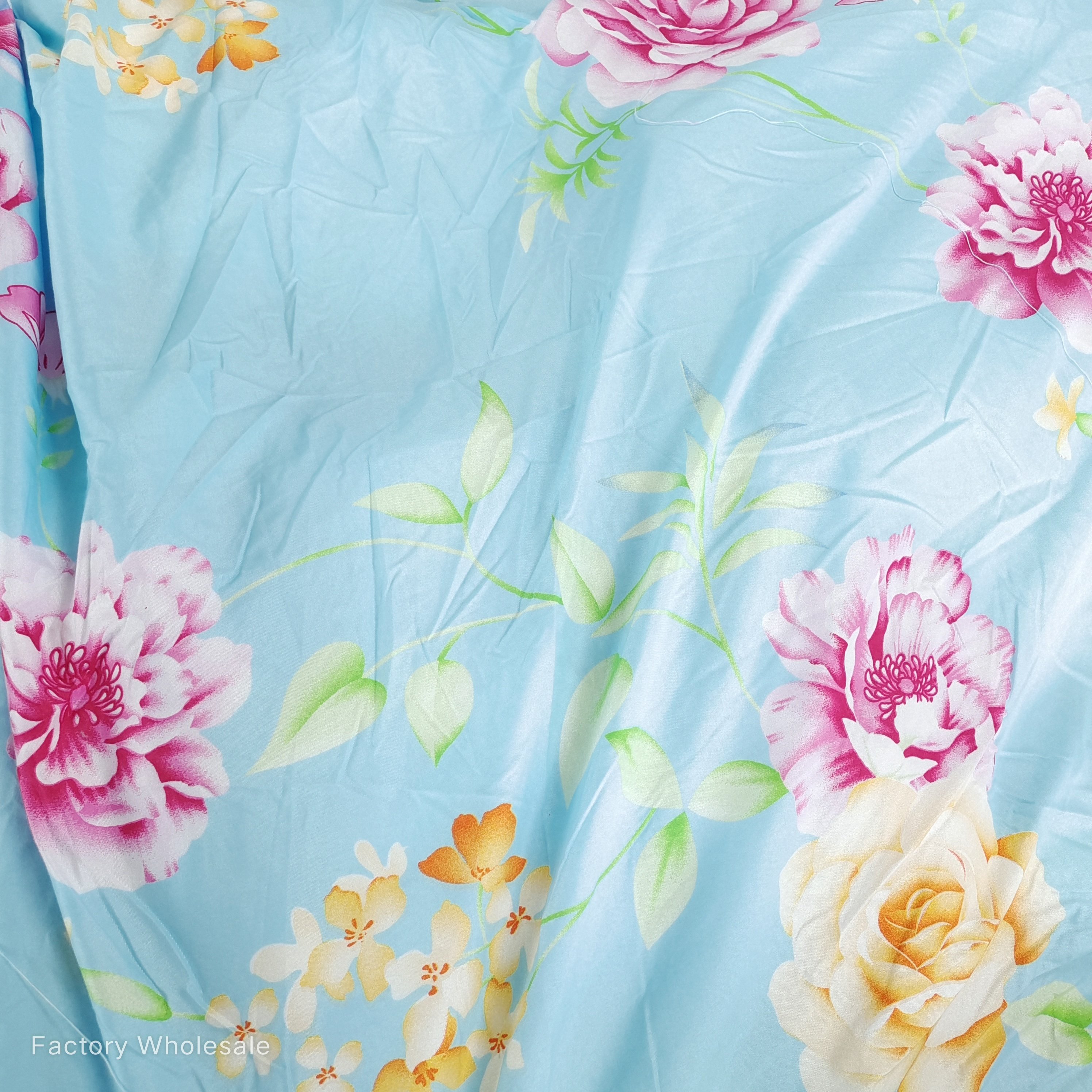 Floral disperse twill 100% polyester material changxing microfiber 3d printed woven printed fabric for quilting and comforters