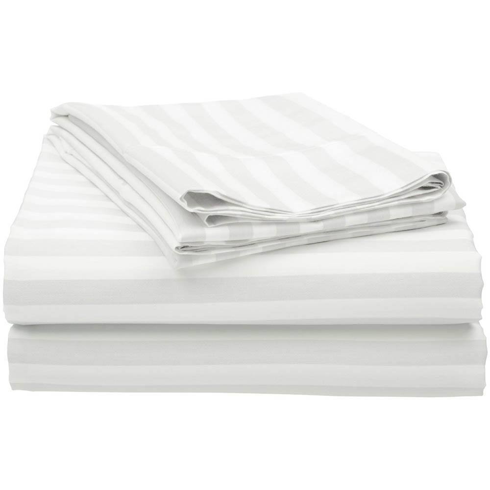 4 Piece Solid Color Bed sheet Luxury Bedsheets Set 100% Cotton Bedding Sheet For Hotel Home Wedding Hospital
