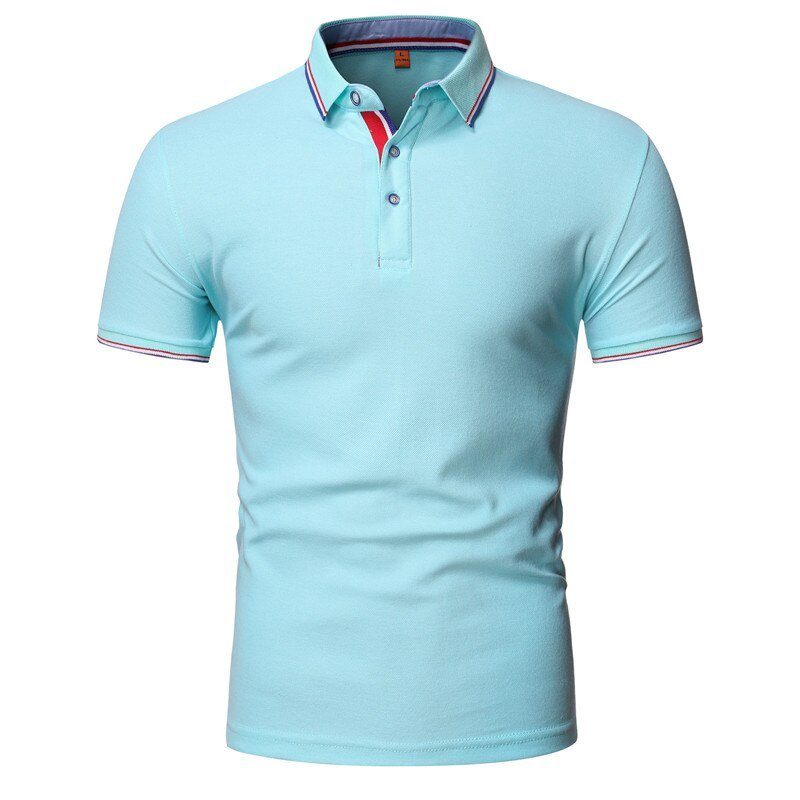 Best Quality Short Sleeve Polo Shirt 100% Cotton Plain Colour Knitted Fabric ODM Supply Anti-Wrinkle Features