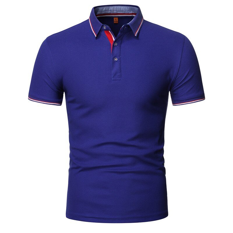 Best Quality Short Sleeve Polo Shirt 100% Cotton Plain Colour Knitted Fabric ODM Supply Anti-Wrinkle Features