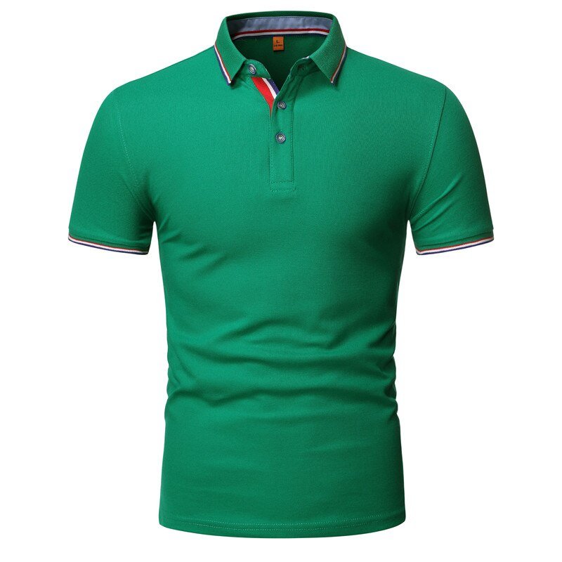 Best Quality Short Sleeve Polo Shirt 100% Cotton Plain Colour Knitted Fabric ODM Supply Anti-Wrinkle Features