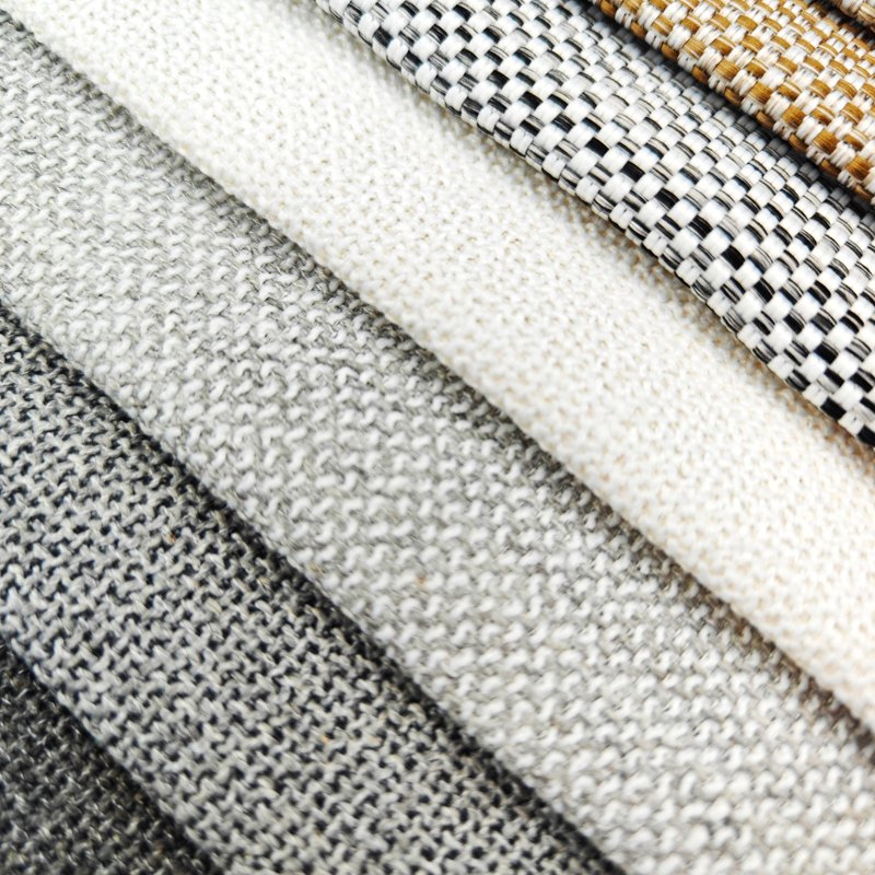 Jacquard Chenille Mohair Upholstery Fabric Sofas Antique Furniture Linen Gray Office Chair Fabrics Breathable Home Textiles