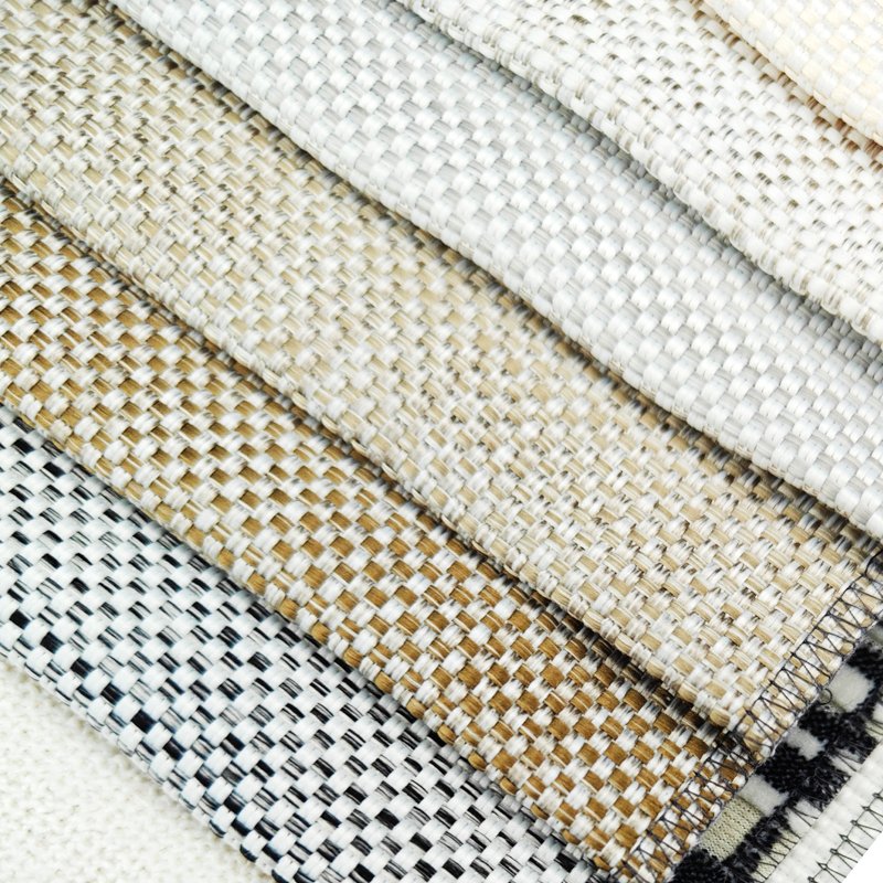 Jacquard Chenille Mohair Upholstery Fabric Sofas Antique Furniture Linen Gray Office Chair Fabrics Breathable Home Textiles