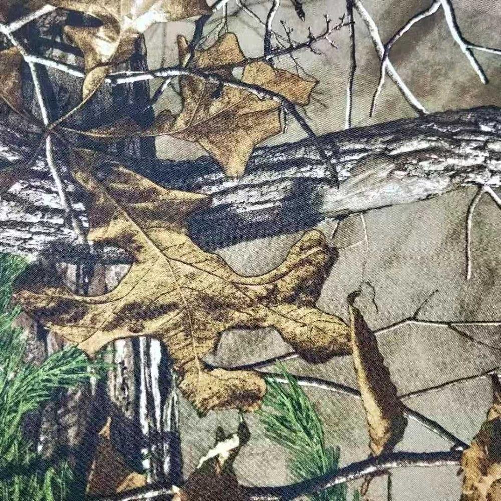 Hunting fabric,Wholesale High Quality 100%Polyester Oxford with "Real tree" printing and backside fabric for garment