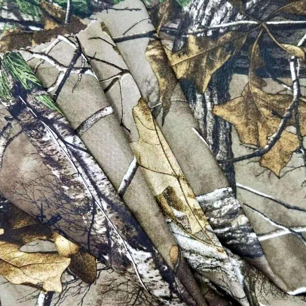 Hunting fabric,Wholesale High Quality 100%Polyester Oxford with "Real tree" printing and backside fabric for garment