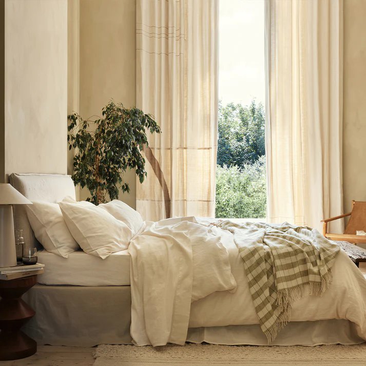 GOTS Certificate Withstand High Temperatures Bed Linen Set 100 % Flax Linen Fabric European Flax Linen Bedding