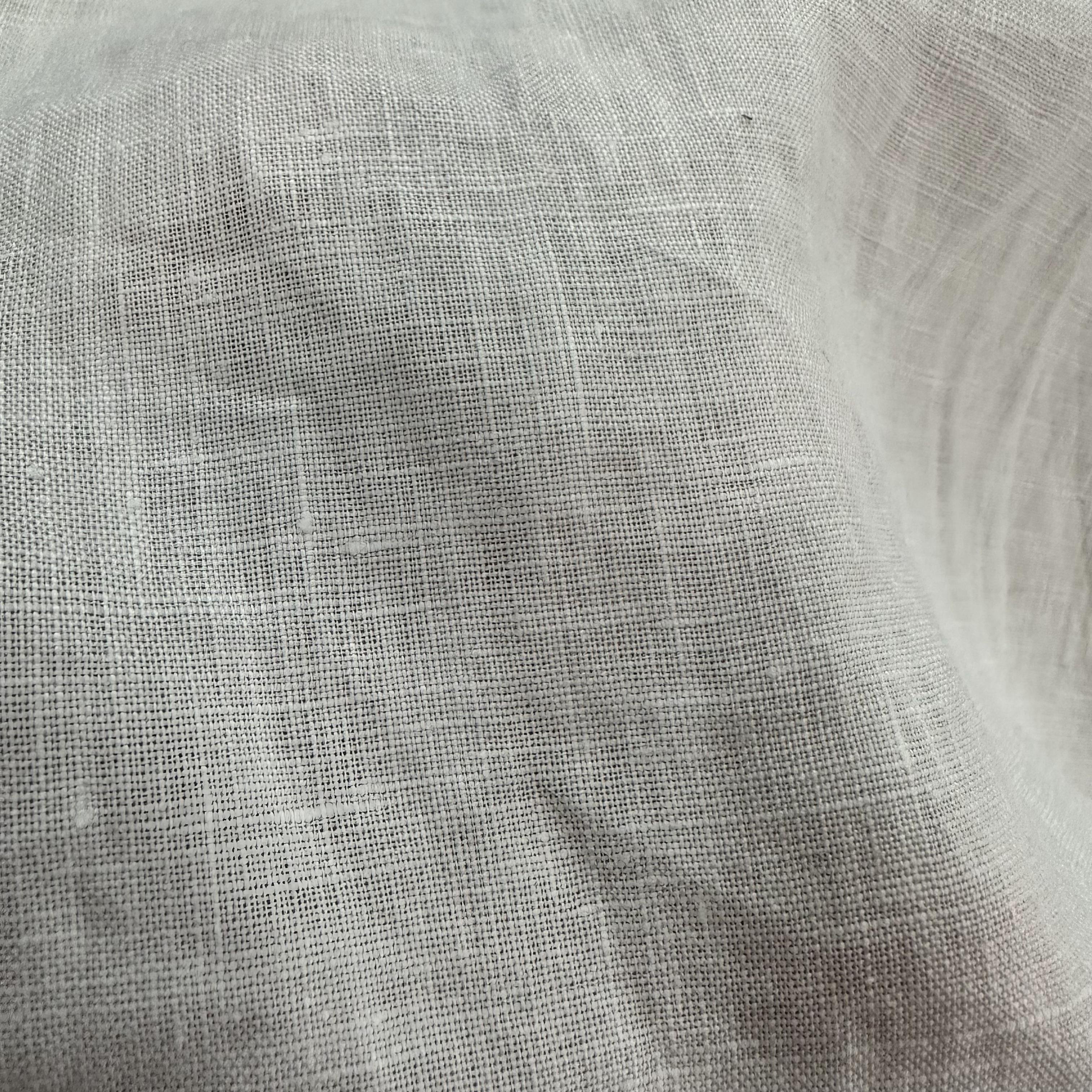 Factory directly sale least MOQ Natural Thin 100%Linen Plain Fabric For Clothing