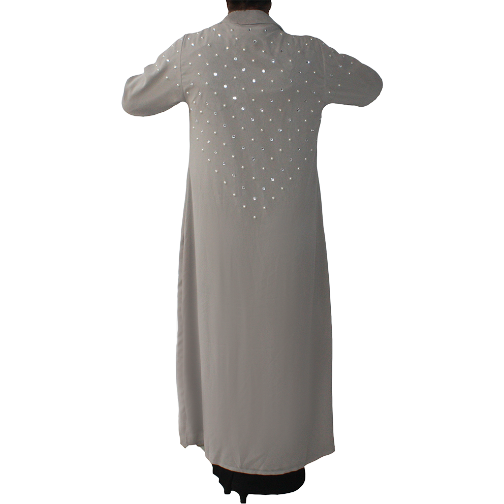 Elegant Ethnic Islamic Kaftan in Latest Georgette Design Hand Embellished Pearl Diamond for Prayers Normal Wear Muslim Fashion