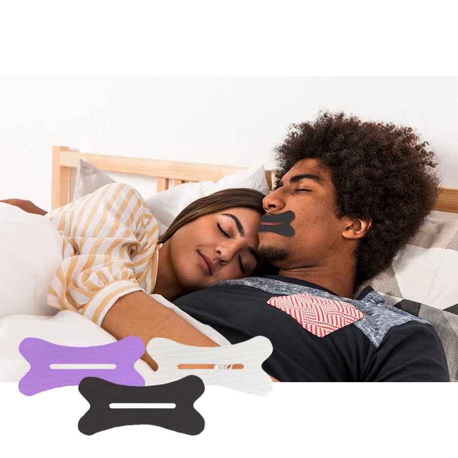 natural bamboo mouth tape with hole scented lavender mint sleeping strips for stop snoring