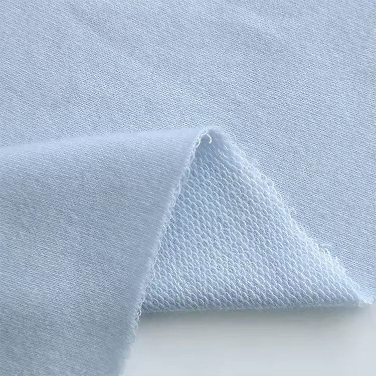 Custom cotton knitted bamboo fiber fabric wholesale bamboo shirt fabric spandex bamboo cotton french terry fabric for hoodie