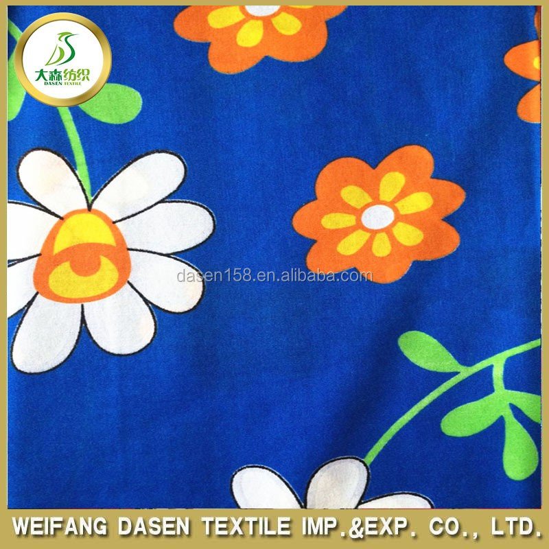 printed fabric design cheap 100% polyester fabric