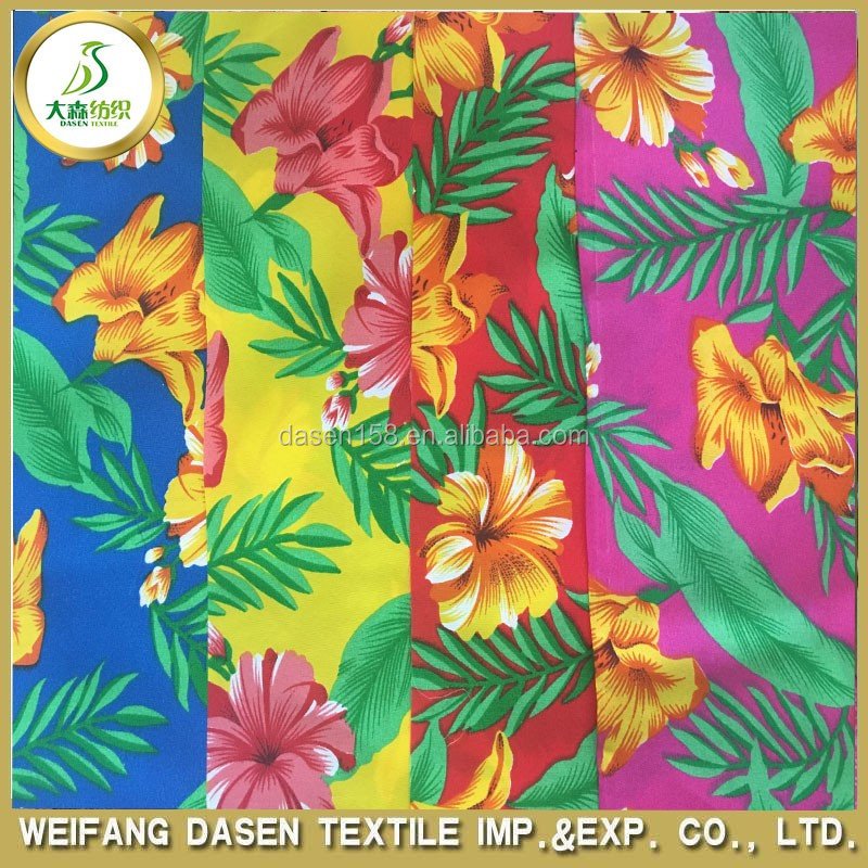 printed fabric design cheap 100% polyester fabric