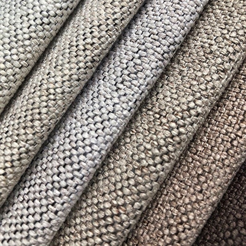 100% polyester linen woven fabric upholstery sofa pillow fabric
