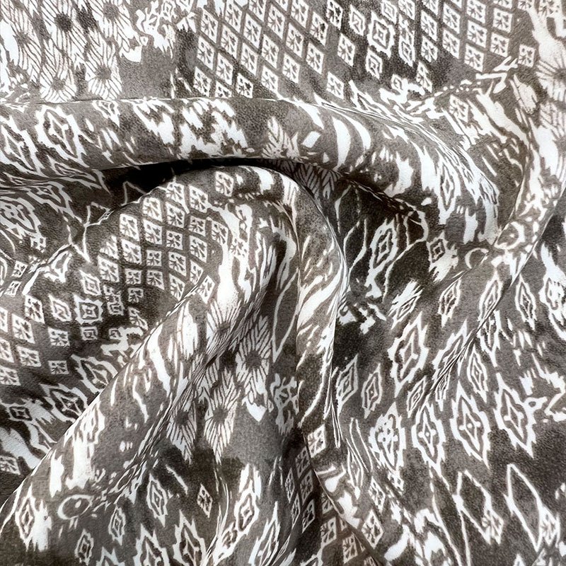 Woven 100% polyester bandana abstract pattern fabric printed chiffon fabric