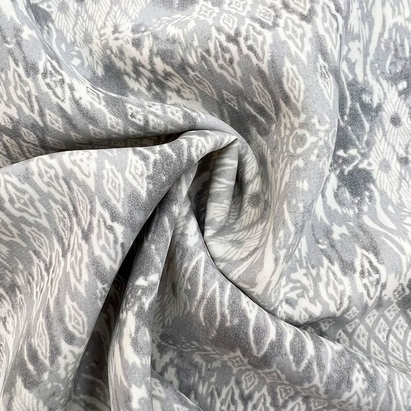 Woven 100% polyester bandana abstract pattern fabric printed chiffon fabric