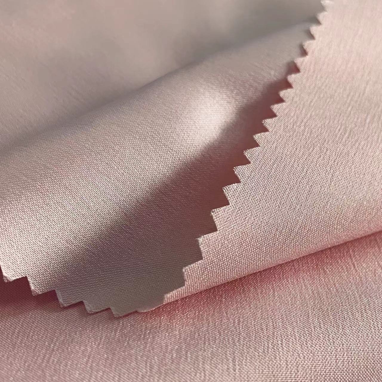 Manufacture 100% polyester matt twisted satin fabric for pajamas dress women's wear