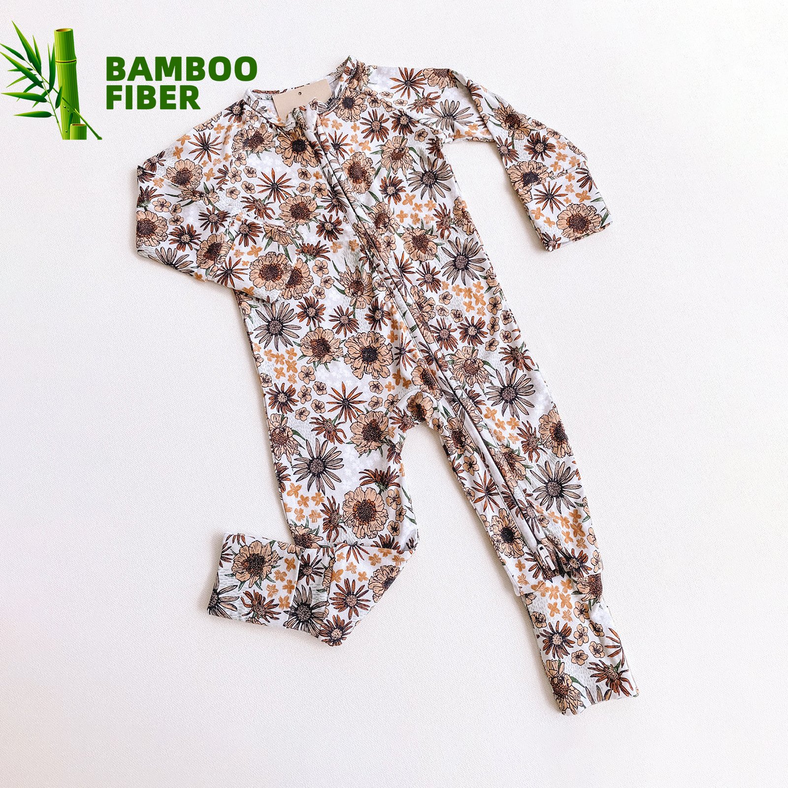 Children bambo Spring infant print pajamas newborn bodysuit clothes baby boy bamboo romper