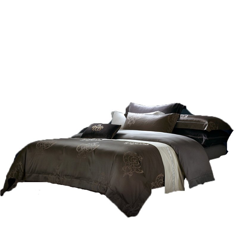 400Thread count percale 100% cotton sateen plain dyed fabric and sheet sets for hotel bedding linen