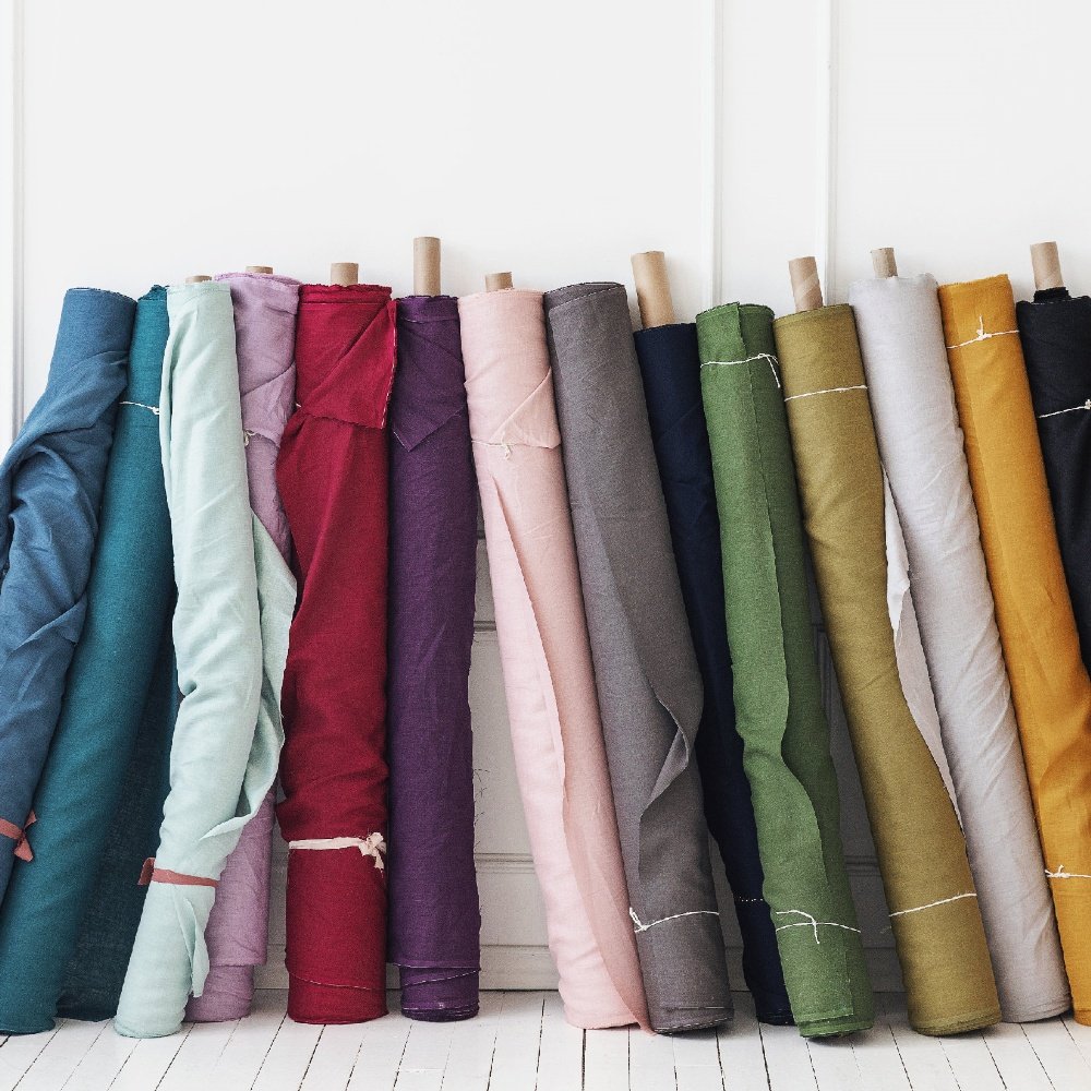 Personalized customization Stylish and durable Solid color 100% linen/cotton fabric roll