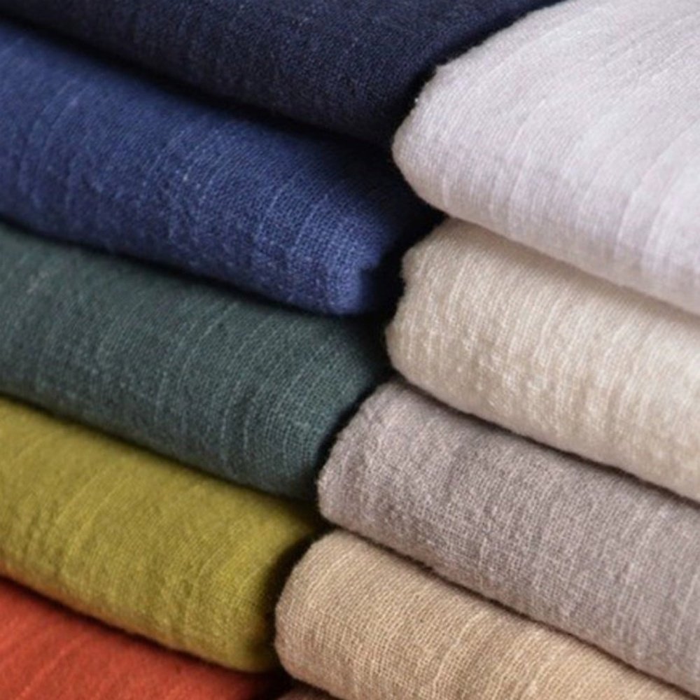 Personalized customization Stylish and durable Solid color 100% linen/cotton fabric roll