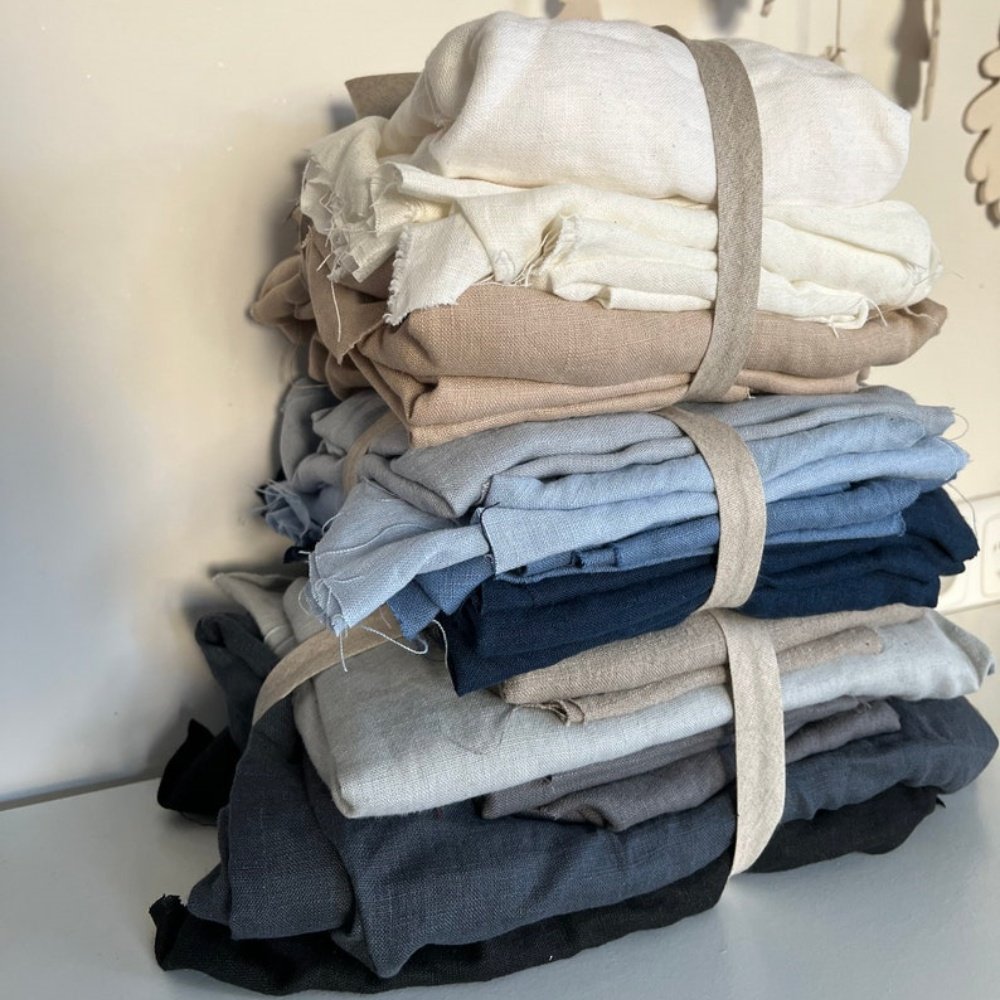 Personalized customization Stylish and durable Solid color 100% linen/cotton fabric roll