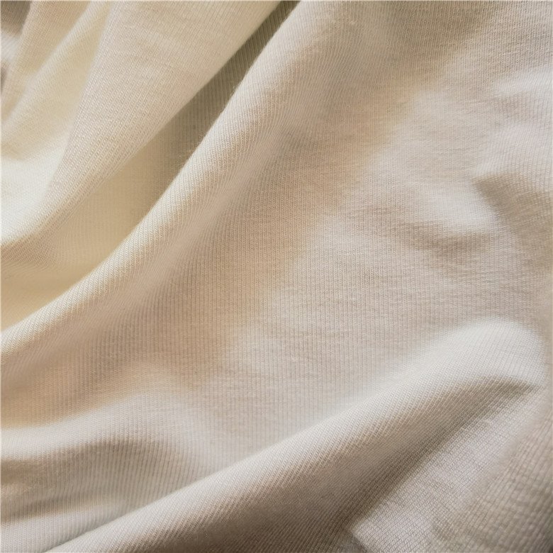 Nature Bamboo Knit Jersey Fabric Bambo Elastan Single Jersey Fabric 4 Ways Stretch Bamboo Fabric Bamboo Spandex Knitting