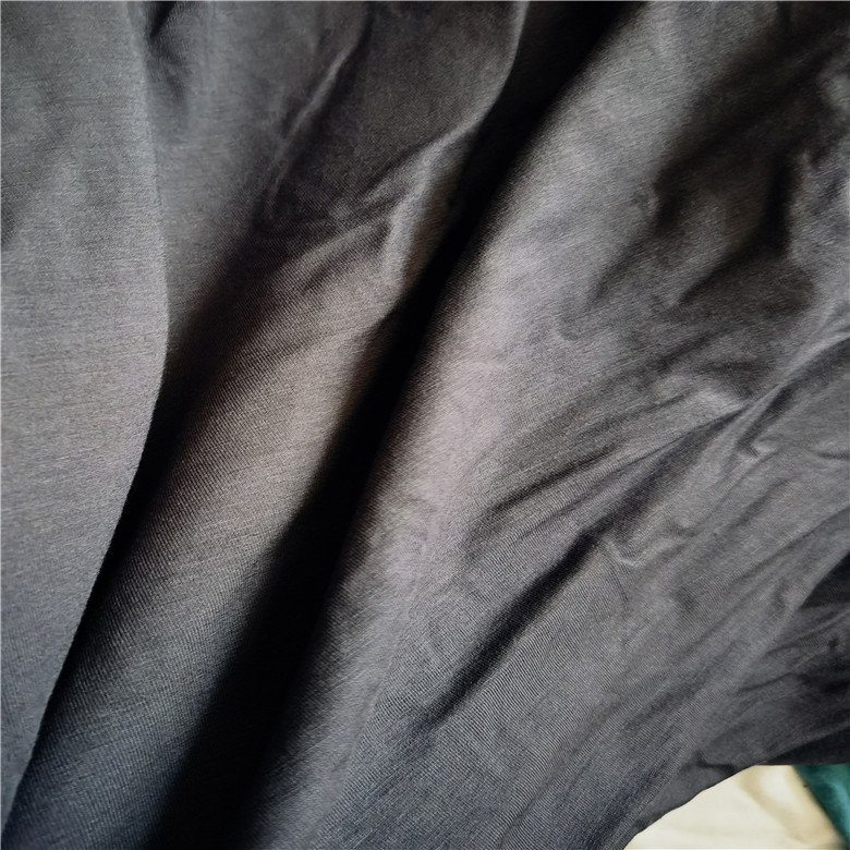 Nature Bamboo Knit Jersey Fabric Bambo Elastan Single Jersey Fabric 4 Ways Stretch Bamboo Fabric Bamboo Spandex Knitting