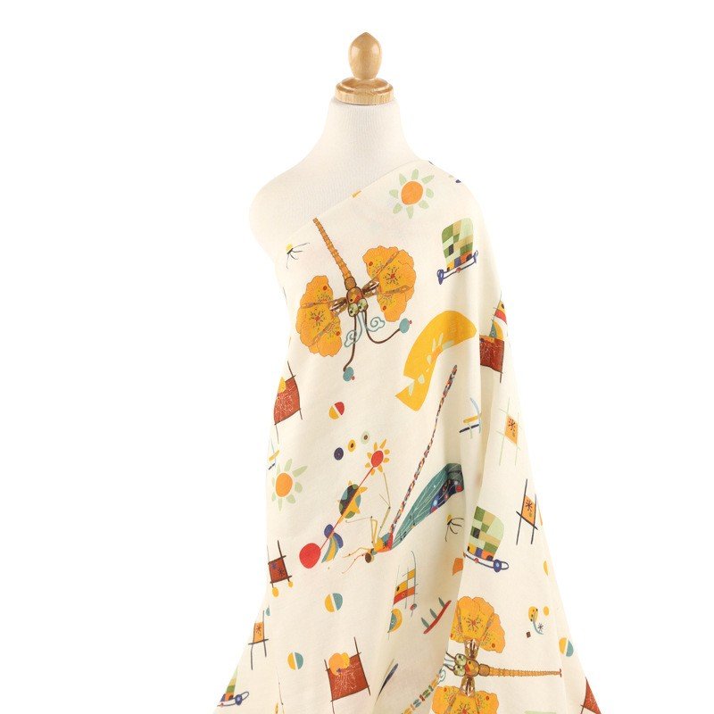 NO MOQ stock and custom digital print 70 cotton 30 bamboo jersey digital printing jersey fabric for baby kids clothing