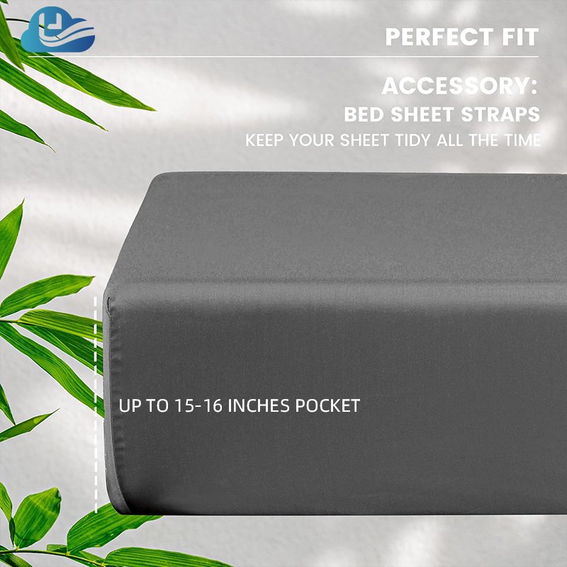 Cloudland 4-Piece Bamboo Bed Sheet Set Oeko Tex Certified Double Size Fitted Cover Set with Silk Fill Wholesale Home Use
