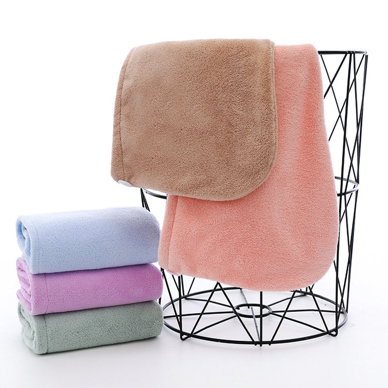 Custom Logo Coral Fleece High Quality Quick Hair Drying Hat Super Absorbent Microfiber Hair Towels