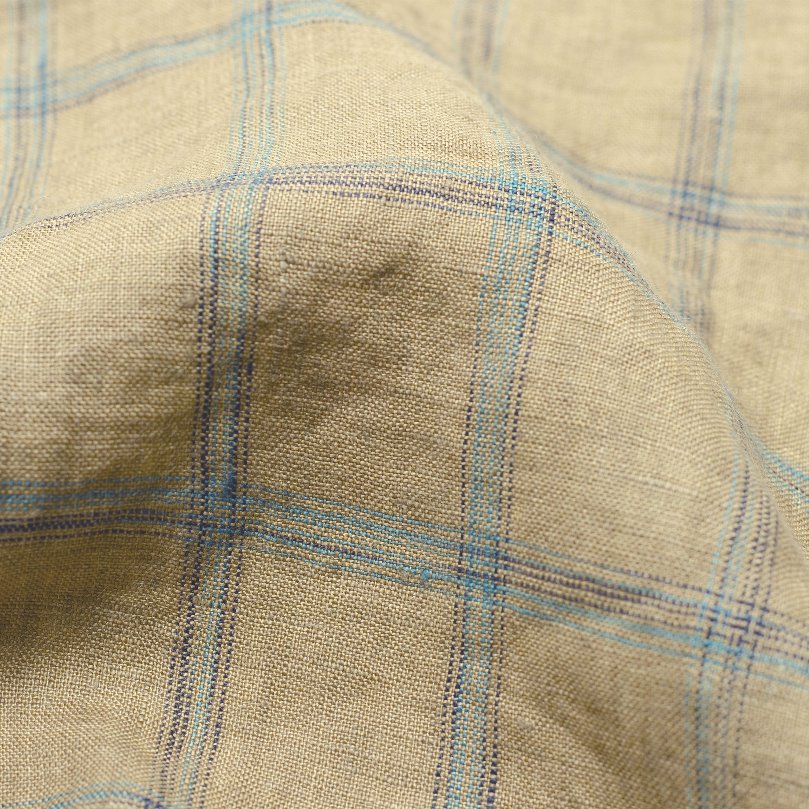 8575# High quality factory direct sell linen woven yarn dyed 100% linen check plaid linen fabric for clothing