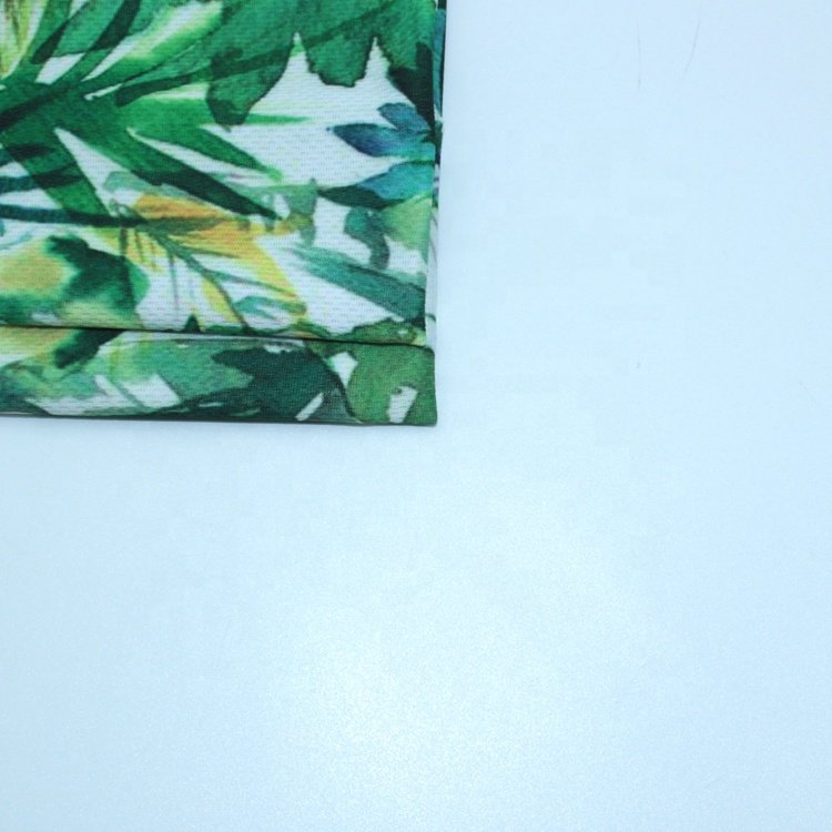 Summer breathable 100%polyester knitted digital printed bird's eye Mesh Fabric for Sportswear and T-shirt