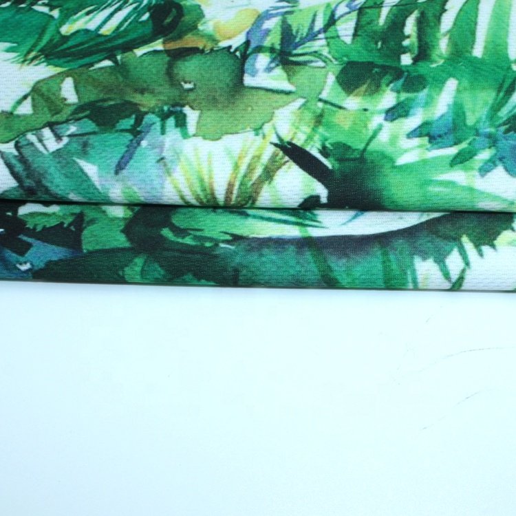 Summer breathable 100%polyester knitted digital printed bird's eye Mesh Fabric for Sportswear and T-shirt