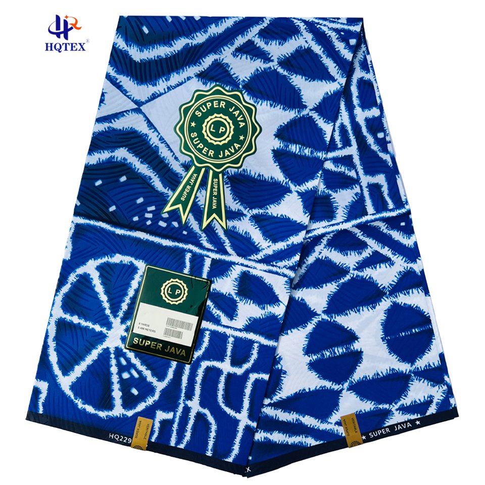 Well Selling Customizable 100% Polyester 1 Face 90GSM African Wax Prints Fabric Ankara Fabric For Clothing