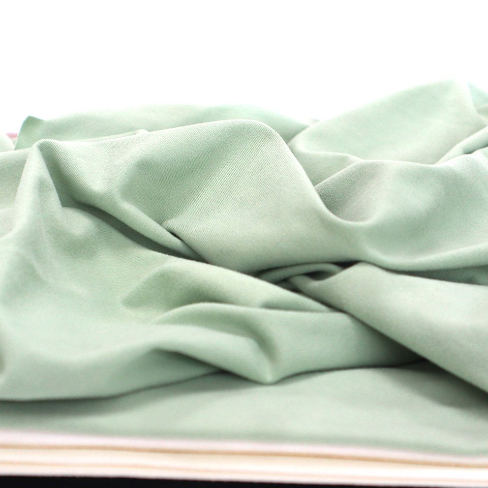 China Factory 200gsm Brushed 90% Polyester High Elastic Milk Fiber Jersey Knitted Spandex Fabric