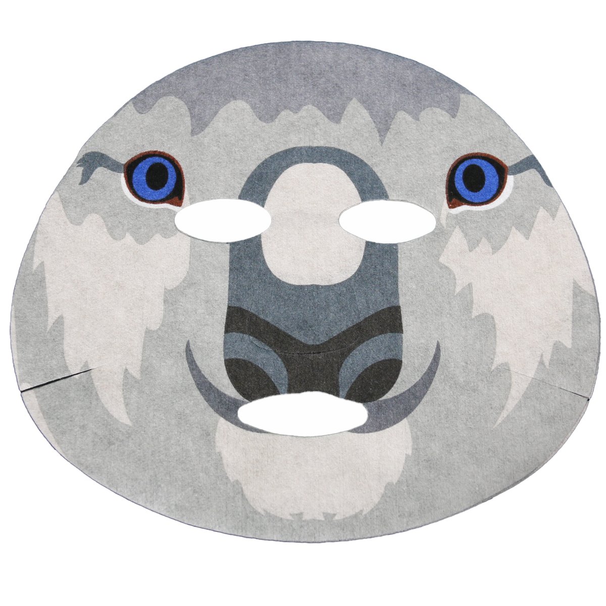 Customized printed beauty facial mask monkey pattern bamboo fiber mask cloth viscose/polyester fabric