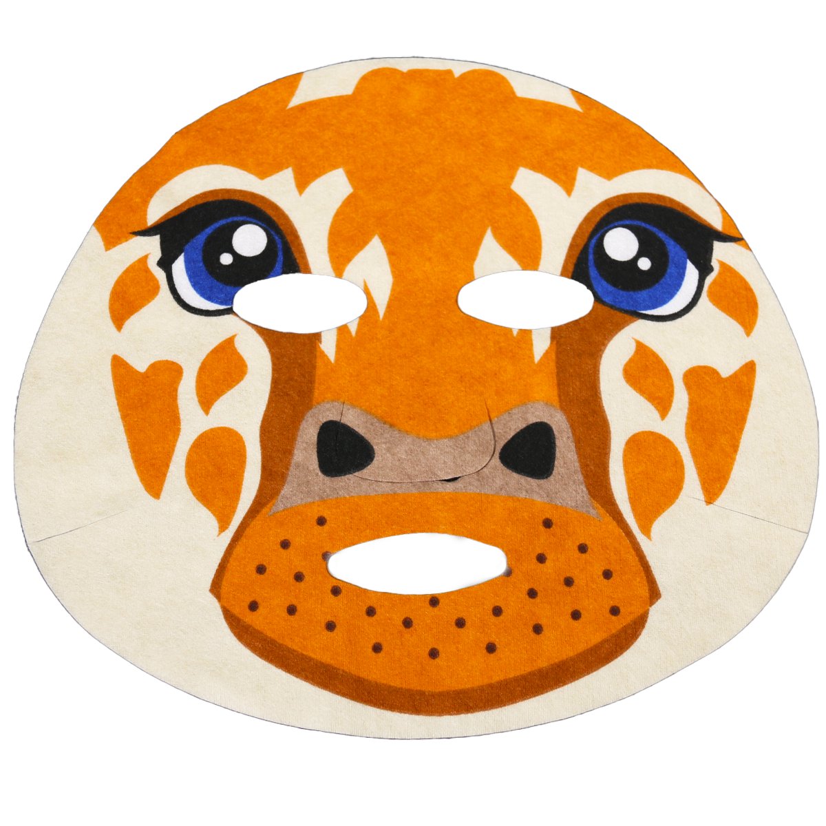 Customized printed beauty facial mask monkey pattern bamboo fiber mask cloth viscose/polyester fabric
