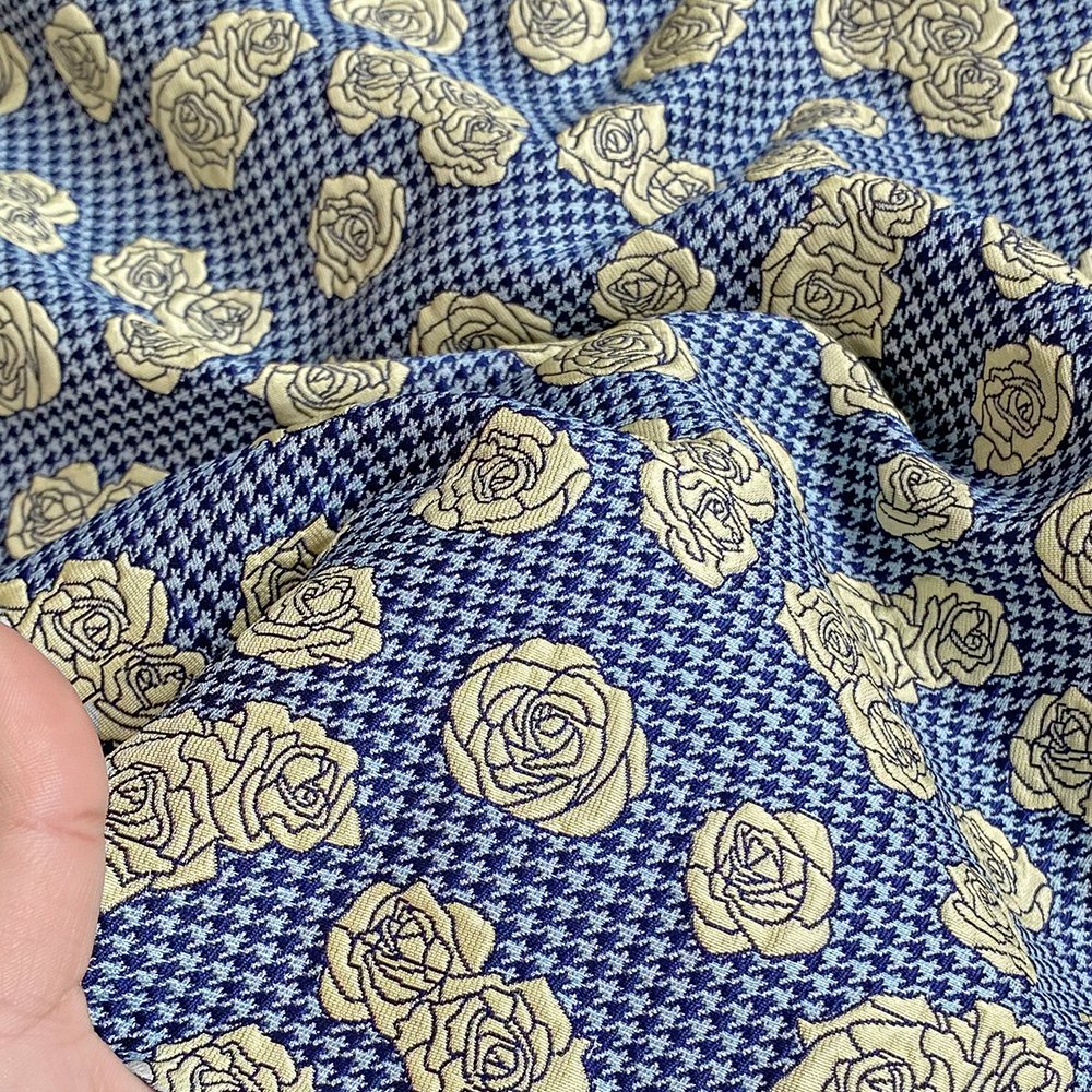 2021 new design china fabric suppliers 100% polyester fabric high quality jacquard brocade fabric for garments clothing