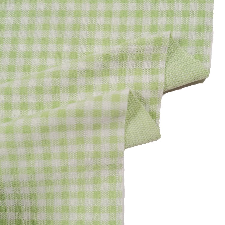 OEM/ODM Polyester Rayon yarn dyded gingham Check Fabric For women Dress