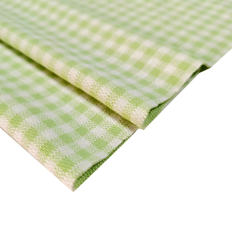 OEM/ODM Polyester Rayon yarn dyded gingham Check Fabric For women Dress